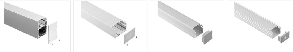 Surface Mounted LED Aluminum Profile  from China LED aluminum channel factory